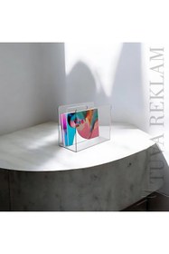Resim TUVA REKLAM Tuva Reklam Şeffaf Pleksi Çok Amaçlı Dekoratif Çanta Dergilik 
