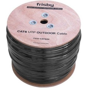 Resim FRISBY CAT6 Utp 23AWG 305m Outdoor Kablo FNW CAT624 