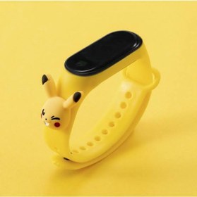 Resim bi dünya saat aksesuar Pikachu Figürlü Çocuk Saati 