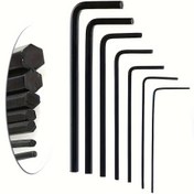 Resim 7 Parça Mini Altıgen Anahtar Seti 0.7-3.0mm Hassas Altıgen Anahtar 