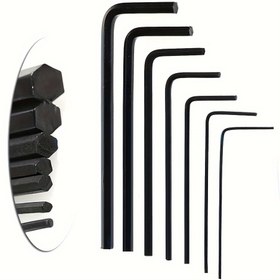 Resim 7 Parça Mini Altıgen Anahtar Seti 0.7-3.0mm Hassas Altıgen Anahtar 