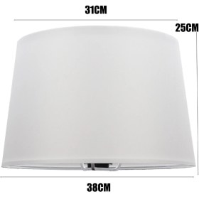 Resim Normadia Şık Beyaz Lambader Şapkası, Modern ve Zarif Tasarım 