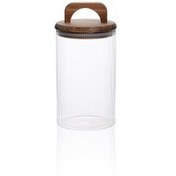 Resim Akasya Kulplu Cam Kavanoz 1000 Ml The Mia