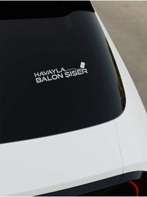 Resim OkyayWorks Havayla Balon Şişer Sticker - Kırmızı 