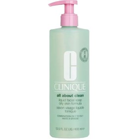 Resim Clinique All About Clean Liquid Facial Soap Oily Skin - Yüz Temizleme Jeli 400ml 