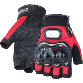 Resim Pengfushop5 Kırmızı- Yarım Parmak Stili Xxl Kadın Eldivenleri Motosiklet Sürme Bisiklet Bisiklete Binme Araba Sürüş Yürüyüş Avcılık Eğitimi Açık Yürüyüş Avcılık Eğitim Eldivenleri Mcs-21 (Yurt Dışından) 