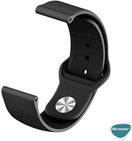 Resim Microsonic Amazfit Active Silicone Sport Band (Amazfit Active ile Uyumlu Kordon, Akıllı Saat Kayışı) 