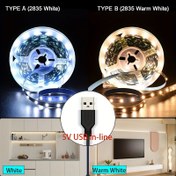 Resim Ay Işığı Beyaz Sıcak Beyaz USB Düz Takma 2835 LED Işıklar Oda, Yatak Odası, Koridor, Yemek Masası Çok Fonksiyonlu İç Aydınlatma, Ayna, Dolap, TV Arka Planı İçin Uygun Çeşitli Uzunluklar 1m/3.28ft-10m/32.8ft 