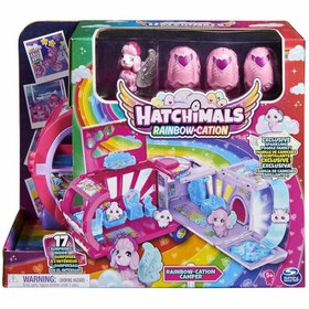 Resim NessiWorld 1038215 Hatchimals dönüşen Rainbow Cation karavan 