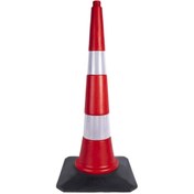 Resim İleri Trafik Trafik ve Reklam Konisi 90 cm, Kauçuk Tabanlı (HDPE) Trafik Dubası 