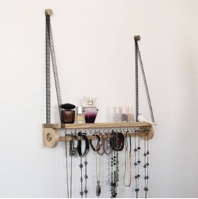 Resim nilly woman furnuture Betty Black Bloom Lace Takı Rafı 