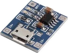 Resim Robada Tp4056 Micro Usb Lityum Lipo Batarya Şarj Modülü Devresi 