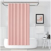 Resim Tropikhome Banyo Perdesi - Tek Kanat Duş Perdesi, Polyester Kumaş Duşakabin Perdesi 180x200 Cm Küvet Perdesi 