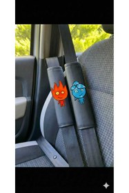 Resim CAR Ateş ve Su Temalı Emniyet Kemeri Pedi - 2'li Set 