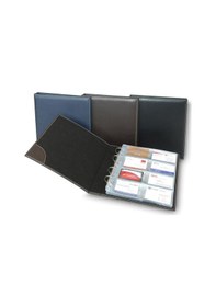Resim 2K Kartvizit Albümü 8 Sıralı 384 Kartlık Business Card Album Vegan 25x26,5 CM 