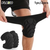 Resim FLEXO 1 adet/2 adet Erkek & Kadın Dizlik - Ayarlanabilir Kayışlı Destek Korsesi & Kalın Yumuşak Süngerli, Kaymaz Emicili, Hafif Nefes Alabilir Voleybol, Dans, Yoga, Koşu, Spor Salonu, Tenis, Fitness için. 