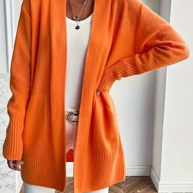 Resim Sonbahar ve Kış Yönlü - Kadın Modası Rahat Hırka Kazak 