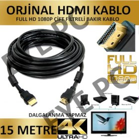 Resim Görüntü Aktarim Kablosu 15 M Hdmi Full Hd Ultra 