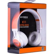 Resim Syrox K11 Mikrofonlu Stereo Kulak Üstü Kablolu Kulaklık 