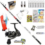 Resim Okuma Acuador 8000 420cm 100-200gr Oslo Camarro Profesyonel Kıyı Olta Takımı Seti 420cm 