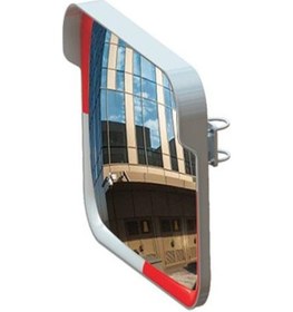 Resim Dışbükey Otopark Aynası Güvenlik Aynası Bombeli Trafik Aynası 60x80 Cm Kare Beyaz 