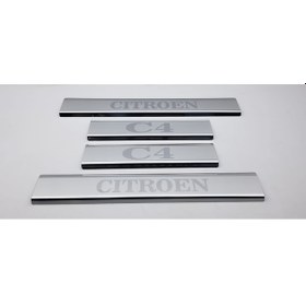 Resim Citroen C4 Krom Kapı Eşiği 4 Parça 2005-2010 