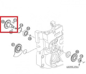 Resim MAIN SHAFT BALANCER SHAFT 03 KTM ORJ YP A9 