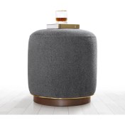 Resim Lorence Home Zeone Puf - Gri 