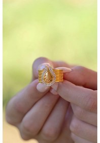 Resim Çgk Kuyumculuk Tuğralı Hasır Altın Yüzük Yaldız 