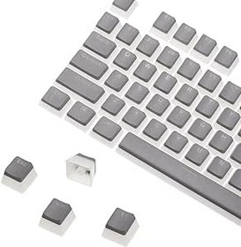 Resim MECCANIXITY 108 Tuşlu PBT Puding Keycaps Set OEM Profil Mekanik Klavye Düzeni için Çift Atış, Gri 