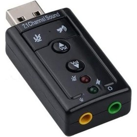 Resim Tkz Harici Usb 7.1 Kanal Usb 3.5 Mm Dönüştücü Ses Kartı 