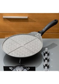 Resim Emsan Rosa 26cm Granit Waffle Tavası Gri 