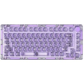 Resim Akko MONSGEEK ICE75 Clear Blue V3 Crystal Pro Switch RGB Kablosuz Mekanik Oyuncu Klavye 