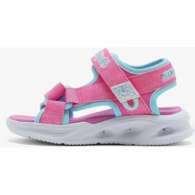 Resim Skechers Sola Glow Sandal Büyük Kız Çocuk Pembe Işıklı Sandalet 303024L Hpaq 
