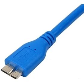 Resim 4914 USB 3.0 Micro Type B Ara HDD Harddisk Bağlantı Kablosu, Mavi, 3 Metre 