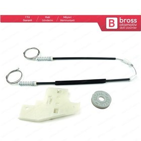 Resim Peugeot 407 2004-2011 4/5 Kapı İçin Arka Sol Cam Kriko Tamir Seti 