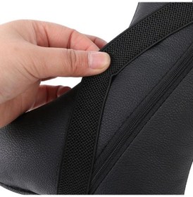 Resim Hyundai Oto Koltuk Kılıfı Ve Başlık Uyumlu Deri Yastık Set 