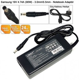 Resim HKNYS Samsung 19v 4.74a 5.5*3.0 Notebook Şarj Aleti Adaptör-a7 