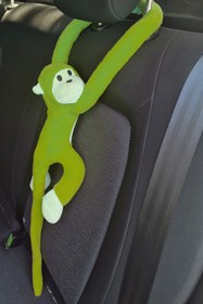 Resim TUSBA MARKET Araç İçi Dekoratif Açık Yeşil Pelüş Maymun Yastık – Yapışkan Elleriyle Koltuğa Sarılan Oto Aksesuar 