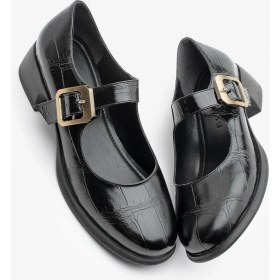 Resim Marjin Kadın Tokalı Loafer Günlük Topuklu Ayakkabı Meniz 