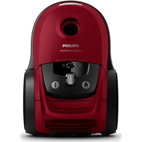 Resim Philips Toz Torbalı Elektrikli Süpürge, Performer Silent , 4 Litre ,mini Triactive Pro Başlık,kırmızı, 650w 