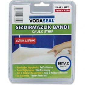 Resim Vodaseal Küvet Sızdırmazlık Bandı Beyaz 38MMX3,35MM (4 Adet) 