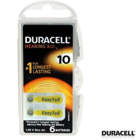 Resim Duracell Düğme Pili EasyTab 1,45 V Uzun Süreli Kullanım 6 Adet Kulaklık Pili 
