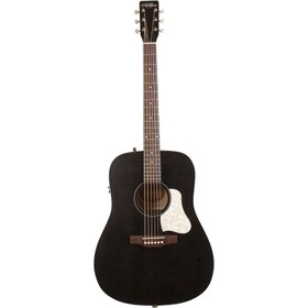 Resim Art & Lutherie Americana Qit Elektro Akustik Gitar (Faded Black) 