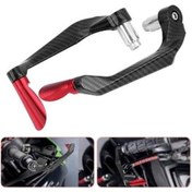 Resim Motosiklet Manet Koruma Karbon Desen Kırmızı Kırmızı 