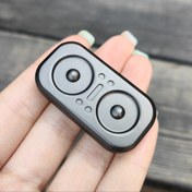 Resim Baykuş İtme İşareti EDC Rahatlatıcı Oyuncak - Cadılar Bayramı & Noel Hediyeleri İçin Mükemmel, Siyah Metal 