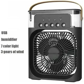 Resim Goldenqian Yeni 3'ü 1 Arada Fan, Klima, Mini Ev Hava Soğutucusu, Led Gece Lambası, Taşınabilir Nemlendirici, Klima Fanı, Ofis Andho Usb 9 