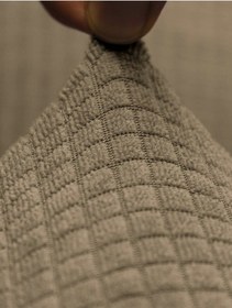 Resim 6li Heytgah Likra Sandalye Örtüsü , Heytgah Sandalye Kılıfı 6 Adet Pitikare Vizon 