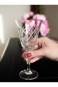 Resim Paşabahçe Efor Dekorlu 6'lı Ayaklı Kadeh Seti - Şık Su Ve Meşrubat Sunumu Şeffaf 