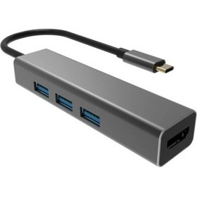 Resim Vcom DH318 Type-C To Usb 3.0-3 Hdmi Çevirici 